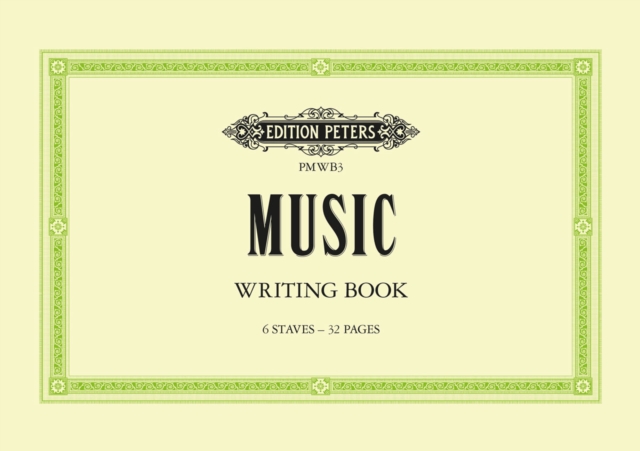 Music Writing Book: A5 landscape 6-stave