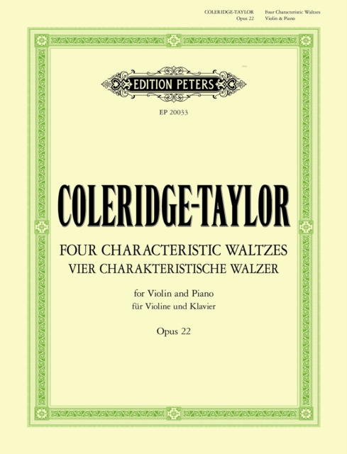 Four Characteristic Waltzes Op. 22