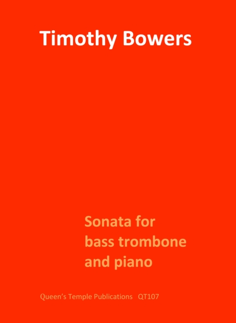 Sonata for Bass Trombone and Piano