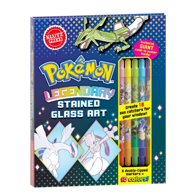 Legendary Pokemon Stained Glass Art