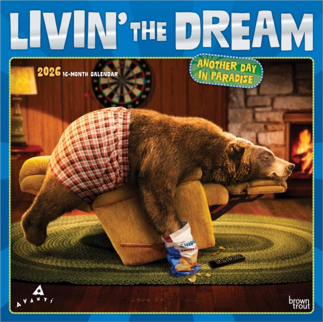 Avanti Livin' the Dream 2026 Square Flap Foil Calendar
