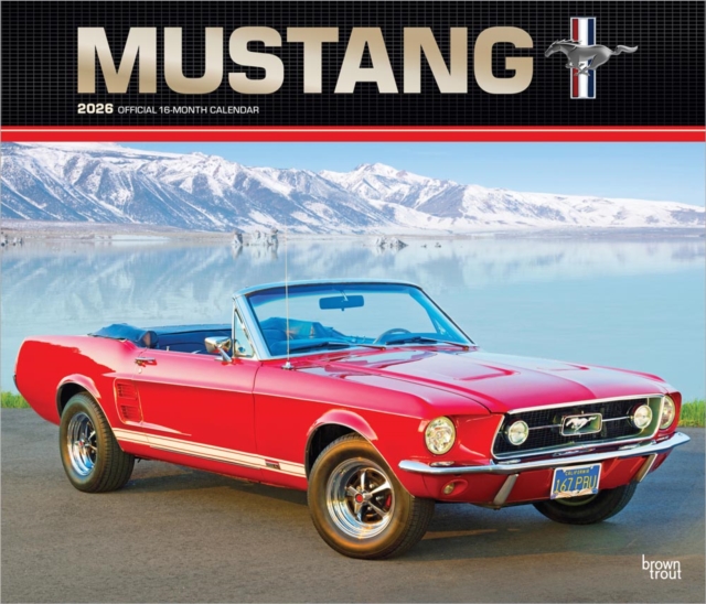 Ford Mustang 2026 Deluxe Flap Foil Calendar