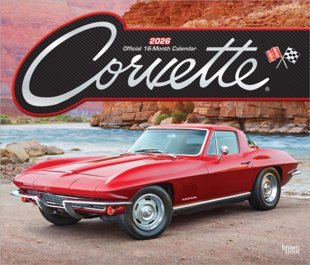 Corvette 2026 Deluxe Flap Foil Calendar
