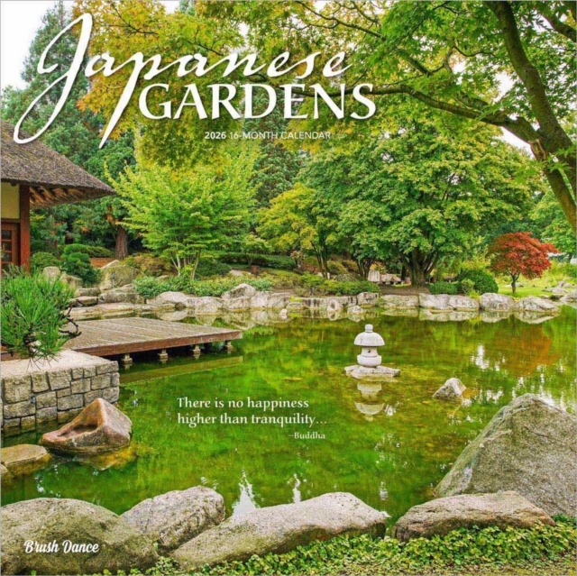 Japanese Gardens 2026 Square Flap Brush Dance Calendar