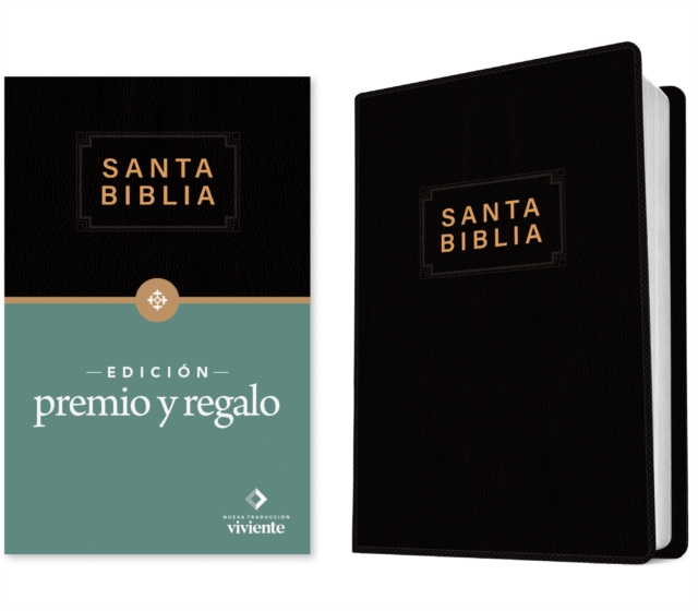 Santa Biblia NTV, Edicion premio y regalo  (ViniPiel, Negro, Letra Roja)