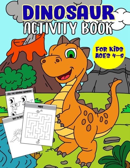 Dinosaur Activity Book For Kids Ages 4-8