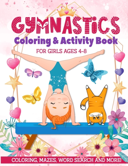 Gymnastics Coloring & Activity Book for Girls 4-8