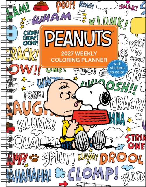 PEANUTS® 2027 Monthly/Weekly Coloring Calendar with Stickers to Color