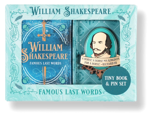 William Shakespeare Tiny Book and Pin Set